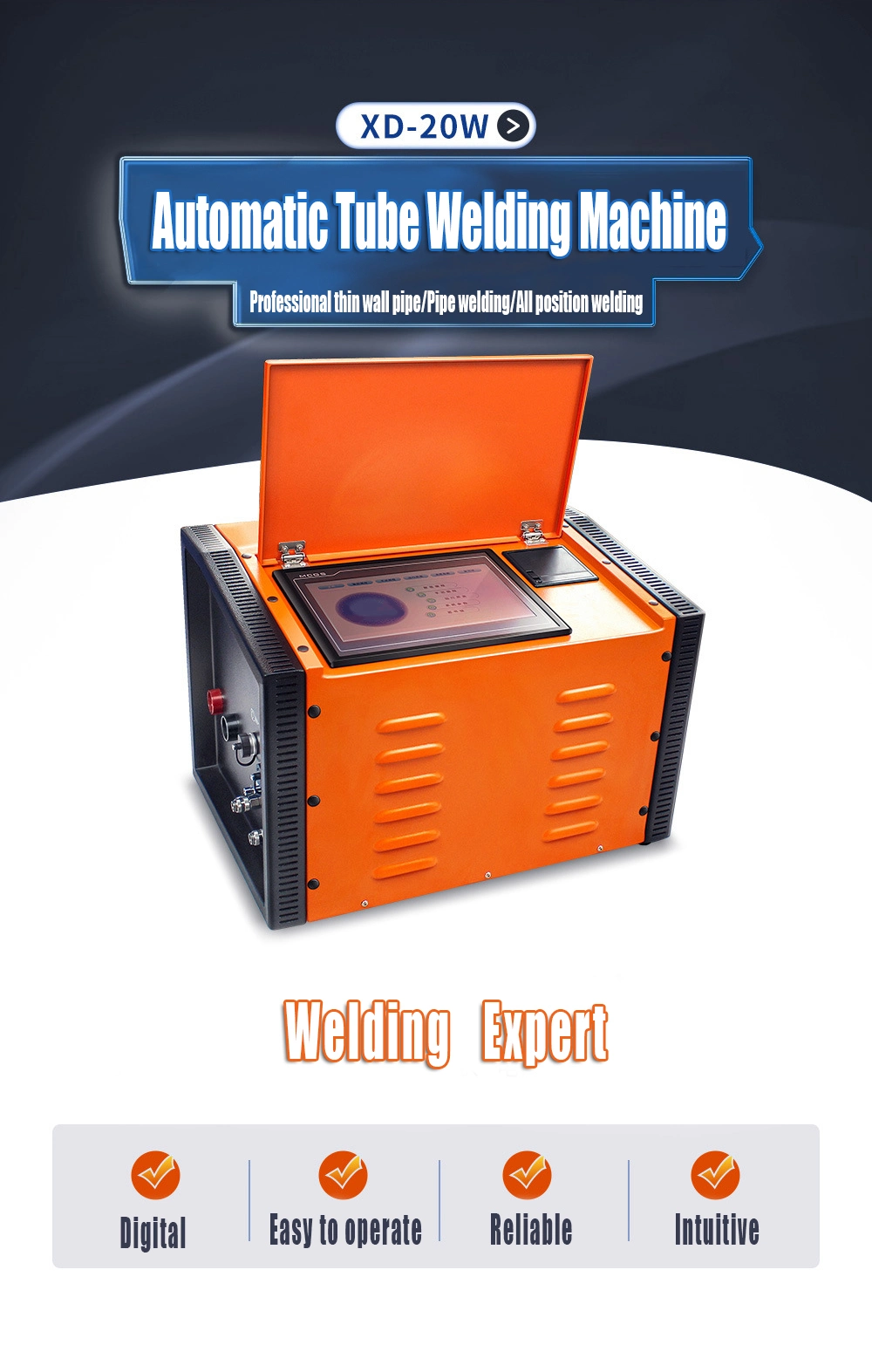 Automatic Orbital TIG Welder Machine for Tube to Tube Welding