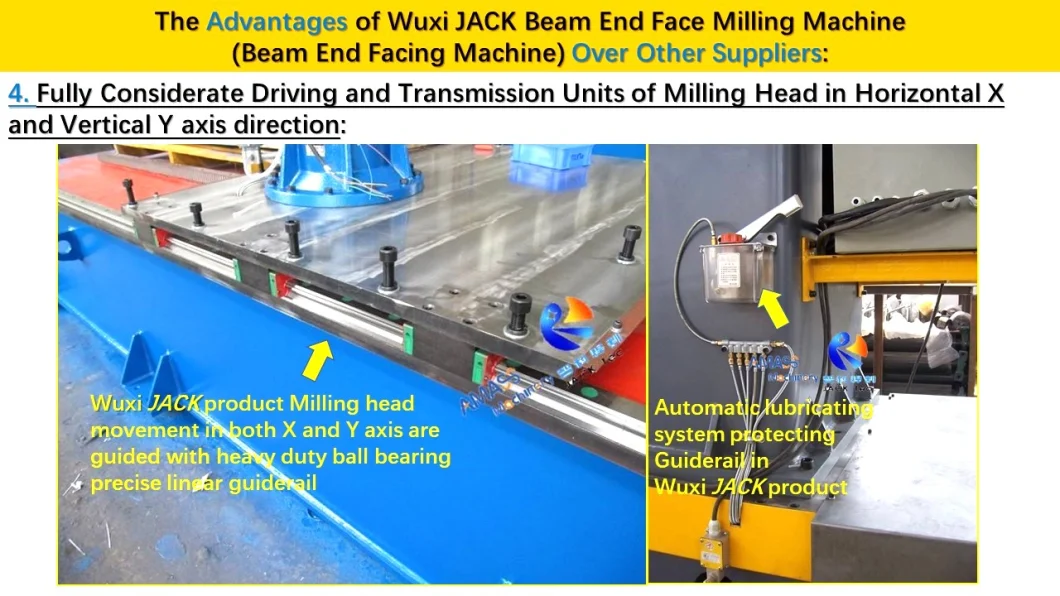 Automatic CNC Hydraulic Welding Section Steel Structure Member Facing Pipe Box Cross I H Beam End Face Milling Machine